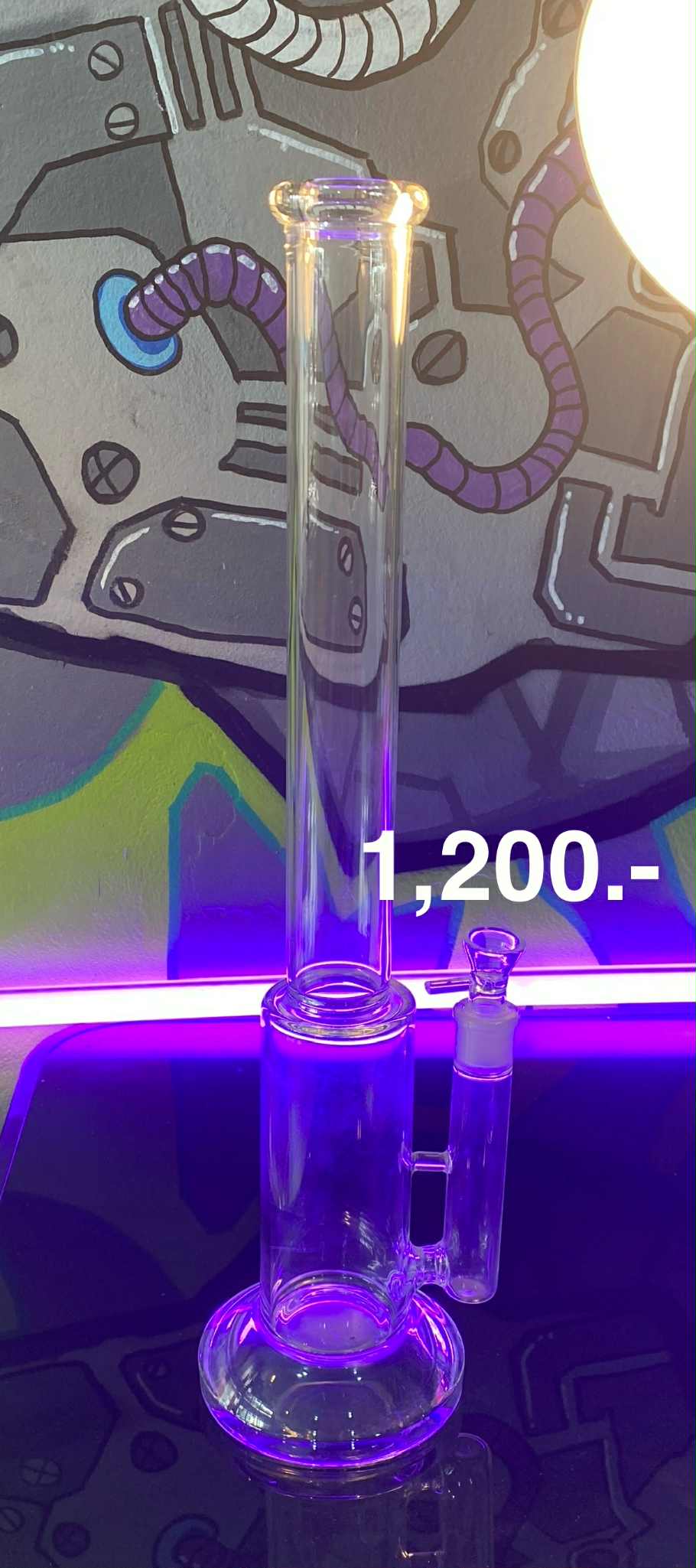 Glass Bong Straight bowl, 50cm