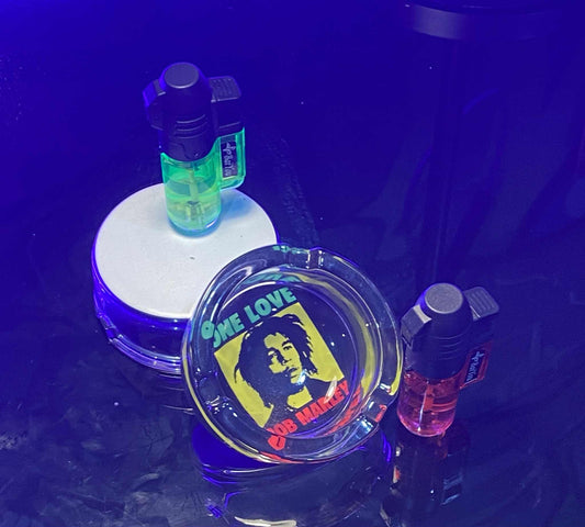 Bob Marley Glass Ashtray